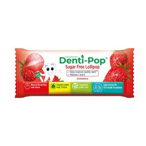 Sveiki ledinukai Denti-Pop-braškių